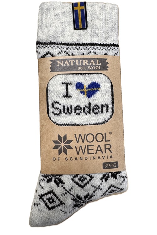 Kraftige varme uldsokker fra WOOLWEAR of Scandinavia 80% uld